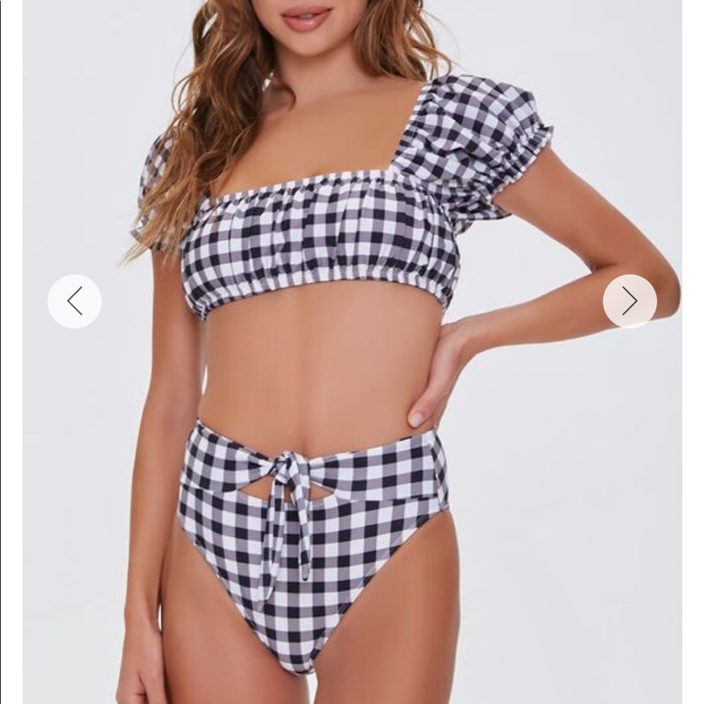 Forever 21 gingham swimsuit